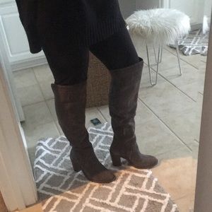 Vince Camuto OTK Gray boots s8